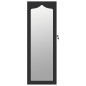 Schmuckschrank mit Spiegel Wandmontage Schwarz 37,5x10x106 cm Schmuckschrank mit Spiegel Wandmontage Schwarz 37,5x10x106 cm