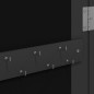 Schmuckschrank mit Spiegel Wandmontage Schwarz 37,5x10x106 cm Schmuckschrank mit Spiegel Wandmontage Schwarz 37,5x10x106 cm
