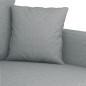 vidaXL 4-tlg. Sofagarnitur mit Kissen Hellgrau Stoff vidaXL 4-tlg. Sofagarnitur mit Kissen Hellgrau Stoff