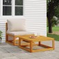2-tlg. Garten-Sofa-Set mit Kissen Massivholz Akazie 2-tlg. Garten-Sofa-Set mit Kissen Massivholz Akazie