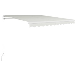 vidaXL Einziehbare Markise Handbetrieben 300 x 250 cm Creme