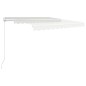 vidaXL Einziehbare Markise Handbetrieben 300 x 250 cm Creme vidaXL Einziehbare Markise Handbetrieben 300 x 250 cm Creme