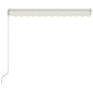 vidaXL Einziehbare Markise Handbetrieben 300 x 250 cm Creme vidaXL Einziehbare Markise Handbetrieben 300 x 250 cm Creme