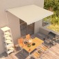 vidaXL Einziehbare Markise Handbetrieben 400 x 300 cm Creme vidaXL Einziehbare Markise Handbetrieben 400 x 300 cm Creme