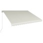 vidaXL Einziehbare Markise Handbetrieben 400 x 300 cm Creme vidaXL Einziehbare Markise Handbetrieben 400 x 300 cm Creme