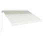vidaXL Einziehbare Markise Handbetrieben 400 x 300 cm Creme vidaXL Einziehbare Markise Handbetrieben 400 x 300 cm Creme