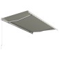 vidaXL Einziehbare Markise Handbetrieben 400 x 300 cm Creme vidaXL Einziehbare Markise Handbetrieben 400 x 300 cm Creme