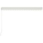 vidaXL Einziehbare Markise Handbetrieben 400 x 300 cm Creme vidaXL Einziehbare Markise Handbetrieben 400 x 300 cm Creme
