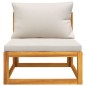 2-tlg. Garten-Sofa-Set mit Kissen Massivholz Akazie 2-tlg. Garten-Sofa-Set mit Kissen Massivholz Akazie