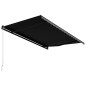 vidaXL Einziehbare Markise Handbetrieben 400 x 300 cm Anthrazit vidaXL Einziehbare Markise Handbetrieben 400 x 300 cm Anthrazit