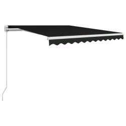 vidaXL Einziehbare Markise Handbetrieben 300 x 250 cm Anthrazit