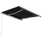 vidaXL Einziehbare Markise Handbetrieben 300 x 250 cm Anthrazit vidaXL Einziehbare Markise Handbetrieben 300 x 250 cm Anthrazit