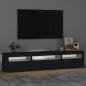 vidaXL TV-Schrank mit LED-Leuchten Schwarz 195x35x40 cm vidaXL TV-Schrank mit LED-Leuchten Schwarz 195x35x40 cm