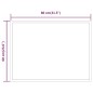 vidaXL LED-Badspiegel 60x80 cm vidaXL LED-Badspiegel 60x80 cm