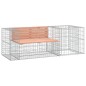 vidaXL Gartenbank mit Gabione Massivholz Douglasie vidaXL Gartenbank mit Gabione Massivholz Douglasie