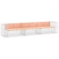 vidaXL Gartenbank aus Gabionen 347x71x65,5 cm Massivholz Douglasie vidaXL Gartenbank aus Gabionen 347x71x65,5 cm Massivholz Douglasie