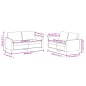 vidaXL 2-tlg. Sofagarnitur mit Kissen Creme Kunstleder vidaXL 2-tlg. Sofagarnitur mit Kissen Creme Kunstleder