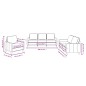 vidaXL 3-tlg. Sofagarnitur mit Kissen Dunkelgrau Stoff vidaXL 3-tlg. Sofagarnitur mit Kissen Dunkelgrau Stoff