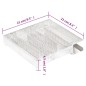 vidaXL Kaltrauchgenerator 5-Kammer 21 cm Edelstahl vidaXL Kaltrauchgenerator 5-Kammer 21 cm Edelstahl