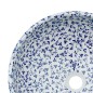 vidaXL Aufsatzwaschbecken Weiß und Blau Rund Ø41x14 cm Keramik vidaXL Aufsatzwaschbecken Weiß und Blau Rund Ø41x14 cm Keramik