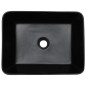 vidaXL Aufsatzwaschbecken Schwarz Blau Rechteckig 46x35,5x13cm Keramik vidaXL Aufsatzwaschbecken Schwarz Blau Rechteckig 46x35,5x13cm Keramik