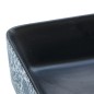 vidaXL Aufsatzwaschbecken Schwarz Blau Rechteckig 46x35,5x13cm Keramik vidaXL Aufsatzwaschbecken Schwarz Blau Rechteckig 46x35,5x13cm Keramik