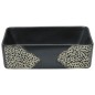 vidaXL Aufsatzwaschbecken Schwarz Rechteckig 46x35,5x13cm Keramik vidaXL Aufsatzwaschbecken Schwarz Rechteckig 46x35,5x13cm Keramik