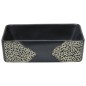 vidaXL Aufsatzwaschbecken Schwarz Rechteckig 46x35,5x13cm Keramik vidaXL Aufsatzwaschbecken Schwarz Rechteckig 46x35,5x13cm Keramik
