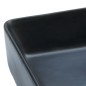 vidaXL Aufsatzwaschbecken Schwarz Rechteckig 46x35,5x13cm Keramik vidaXL Aufsatzwaschbecken Schwarz Rechteckig 46x35,5x13cm Keramik