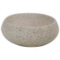 vidaXL Aufsatzwaschbecken Sandfarben Oval 59x40x15 cm Keramik vidaXL Aufsatzwaschbecken Sandfarben Oval 59x40x15 cm Keramik