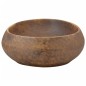 vidaXL Aufsatzwaschbecken Braun Oval 59x40x15 cm Keramik vidaXL Aufsatzwaschbecken Braun Oval 59x40x15 cm Keramik
