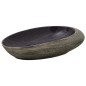 vidaXL Aufsatzwaschbecken Lila und Grau Oval 59x40x14 cm Keramik vidaXL Aufsatzwaschbecken Lila und Grau Oval 59x40x14 cm Keramik