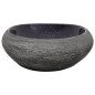 vidaXL Aufsatzwaschbecken Lila und Grau Oval 59x40x14 cm Keramik vidaXL Aufsatzwaschbecken Lila und Grau Oval 59x40x14 cm Keramik