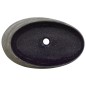 vidaXL Aufsatzwaschbecken Lila und Grau Oval 59x40x14 cm Keramik vidaXL Aufsatzwaschbecken Lila und Grau Oval 59x40x14 cm Keramik