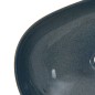 vidaXL Aufsatzwaschbecken Sandfarben Blau Oval 59x40x14 cm Keramik vidaXL Aufsatzwaschbecken Sandfarben Blau Oval 59x40x14 cm Keramik