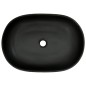 vidaXL Aufsatzwaschbecken Schwarz und Blau Oval 59x40x14 cm Keramik vidaXL Aufsatzwaschbecken Schwarz und Blau Oval 59x40x14 cm Keramik