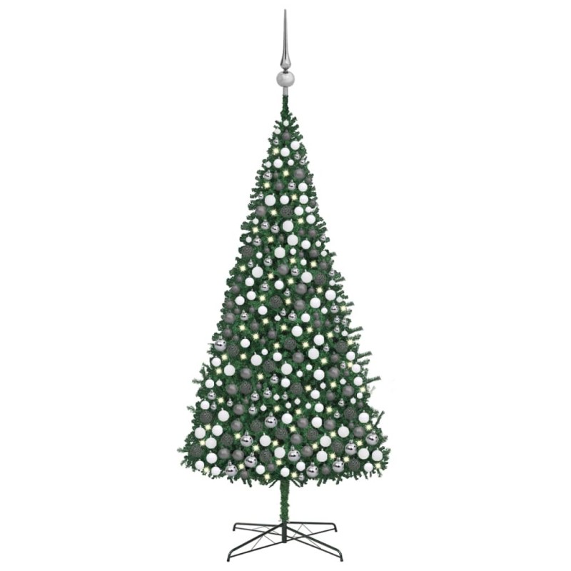 vidaXL Künstlicher Weihnachtsbaum Beleuchtung & Kugeln LEDs 400cm Grün vidaXL Künstlicher Weihnachtsbaum Beleuchtung & Kugeln LEDs 400cm Grün