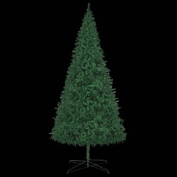 vidaXL Künstlicher Weihnachtsbaum Beleuchtung & Kugeln LEDs 400cm Grün