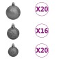 vidaXL Künstlicher Weihnachtsbaum Beleuchtung & Kugeln LEDs 400cm Grün vidaXL Künstlicher Weihnachtsbaum Beleuchtung & Kugeln LEDs 400cm Grün