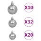vidaXL Künstlicher Weihnachtsbaum Beleuchtung & Kugeln LEDs 400cm Grün vidaXL Künstlicher Weihnachtsbaum Beleuchtung & Kugeln LEDs 400cm Grün