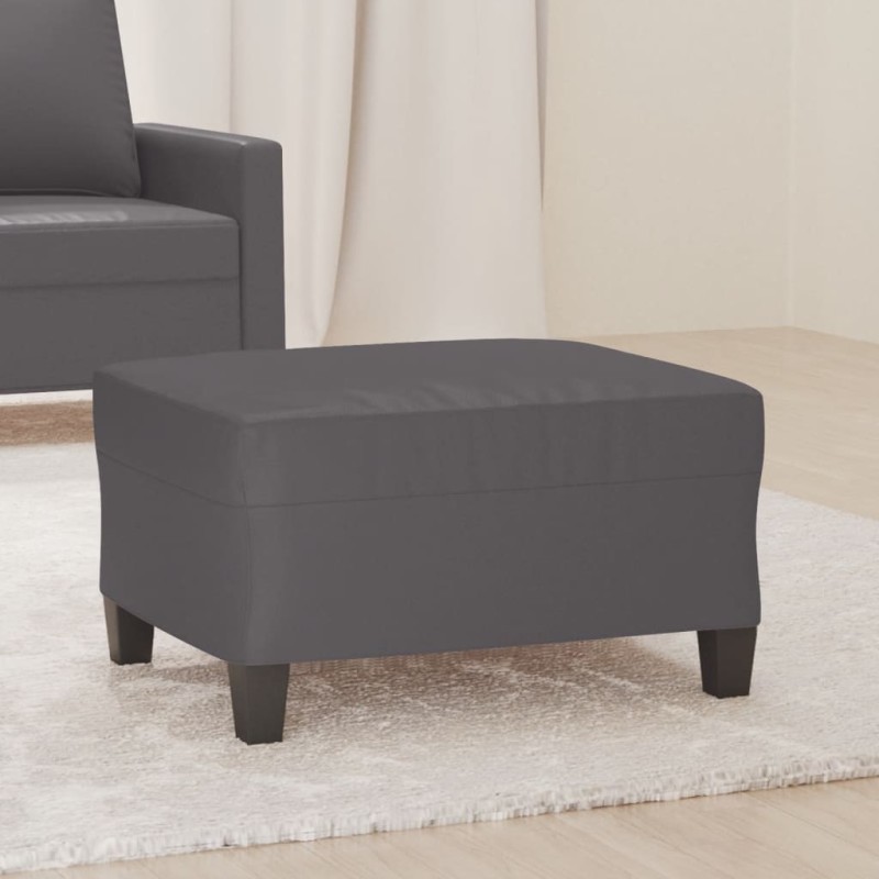 vidaXL Fußhocker Grau 70x55x41 cm Kunstleder vidaXL Fußhocker Grau 70x55x41 cm Kunstleder