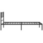 vidaXL Bettgestell mit Kopfteil Metall Schwarz 107x203 cm vidaXL Bettgestell mit Kopfteil Metall Schwarz 107x203 cm