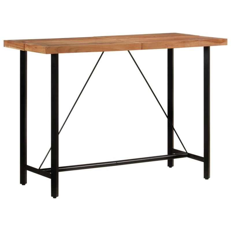 vidaXL Bartisch 150x70x107 cm Massivholz Akazie und Eisen vidaXL Bartisch 150x70x107 cm Massivholz Akazie und Eisen