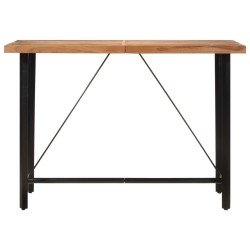 vidaXL Bartisch 150x70x107 cm Massivholz Akazie und Eisen