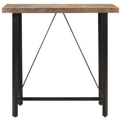 vidaXL Bartisch 110x55x107 cm Altholz Massiv und Eisen
