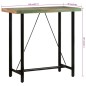 vidaXL Bartisch 110x55x107 cm Altholz Massiv und Eisen vidaXL Bartisch 110x55x107 cm Altholz Massiv und Eisen