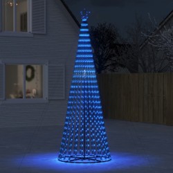 vidaXL Weihnachtsbaum Kegelform 688 LEDs Blau 300 cm