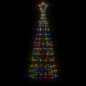 vidaXL LED-Weihnachtsbaum mit Erdspießen 220 LEDs Mehrfarbig 180 cm vidaXL LED-Weihnachtsbaum mit Erdspießen 220 LEDs Mehrfarbig 180 cm