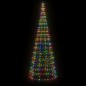 vidaXL LED-Weihnachtsbaum für Fahnenmast 550 LEDs Mehrfarbig 300 cm vidaXL LED-Weihnachtsbaum für Fahnenmast 550 LEDs Mehrfarbig 300 cm