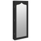 Schmuckschrank mit Spiegel Wandmontage Schwarz 37,5x10x90 cm Schmuckschrank mit Spiegel Wandmontage Schwarz 37,5x10x90 cm